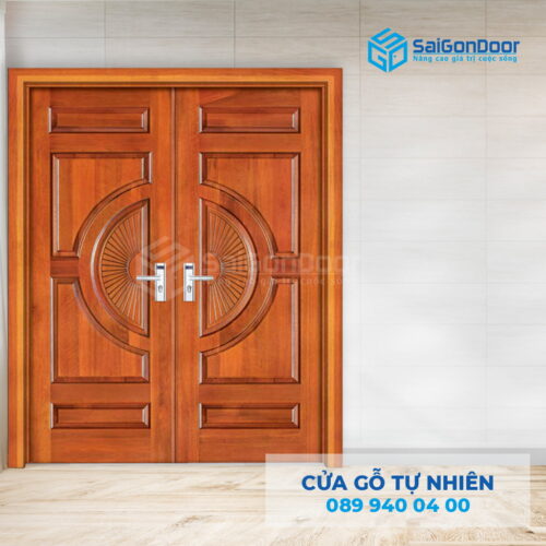 Cửa Gỗ Tự Nhiên 2 canh Gỗ do-SGD